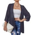 Women's Sheer Chiffon Jacket, Casual Cover Up Tops Lightweight Beach Cardigans Blouse Shawl. 