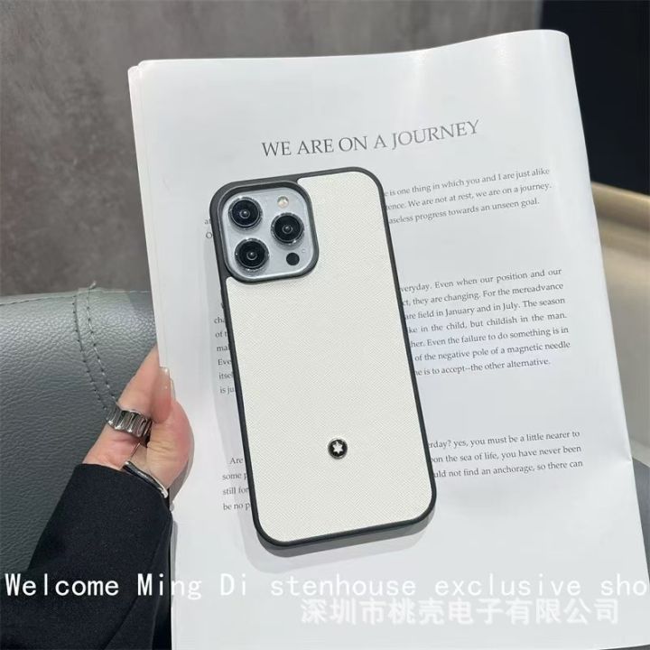 %E3%80%90Vingo%E3%80%91Luxury%20Faux%20Leather%20Cross%20Texture%20Phone%20Case%20for%20iPhone%2014%20Pro%20Max%20Shockproof%20Style%20Matteable%20Black%20and%20White%20-%20Image%202