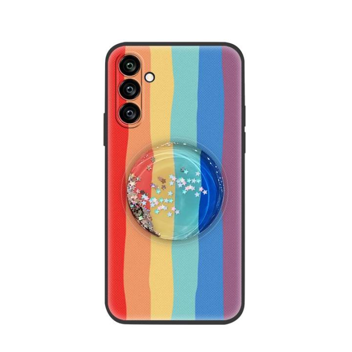 Fashion%20Design%20Soft%20Case%20Phone%20Case%20For%20Samsung%20Galaxy%20S23FE/SM-S7110%20Simplicity%20cute%20TPU%20Glitter%20Kickstand%20Cartoon%20-%20Image%205