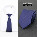 Men Solid Classic Ties Formal Striped Business 8Cm Slim Necktie For Wedding Tie Skinny Groom Cravat. 