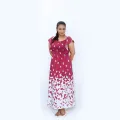 Butterfly and normal printed full smocked long frock. 