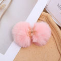 Ladies Elegant Girls Vintage Cherry Small Hair Clip Korean INS Style Soft Plush Hairpin Sweet Hair Accessories Ponytail Holder Cute Hair Claw. 