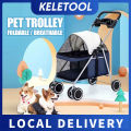 Pet Trolley / Pets Stroller / Cat Stroller Dog StrollerPet Foldable Trolley pet Stroller Puppy stroller Cat stroller car. 