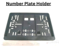 Rear Number plate holder- Black. 