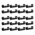 SRIWEN 100PCS Cable Clips Wire Holder with Strong Self Adhesive Pads Plastic Cord Management Organiser Black. 