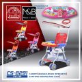 2 in 1 Baby Stroller With Feeding Chair Indonesian Foldable Kids Gear Kid Highchairs For Babies Prams Music Trolley. 