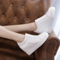 【ALLGOOD】✆● 8cm high heel shoes casual shoes sports shoes wedge sneakers for girls - intl. 