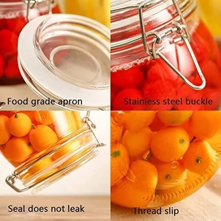 Square/Hexagonal%20%20Glass%20Food%20Storage%20Jars%20with%20Airtight%20Clamp%20Lids%20-%20Image%203