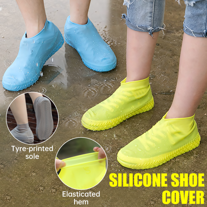 [HOT] Waterproof Silicone Shoe Covers Slip-Resistant Rubber Rain