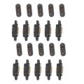 10 Pairs Magnetic Pogo Pin Connector Spring Loaded Magnetic Pogo Pin Connector 3 Positions Magnets Pitch 2.3MM Through Holes Male Female Probe. 