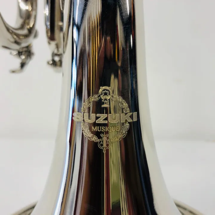 SUZUKI%20Silver%20Plated%20Musical%20Trumpet%20Bb%20Pitch%20Silver%20With%20Case%20Mouthpiece%20Nicely%20Tuned%20Instrument%20For%20Beginner%20Student%20Professional%20-%20Image%202