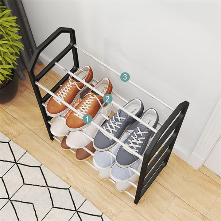 4%20Tiers%20Shoe%20Rack%20Practical%20Shoe%20Cabinet%20for%20Home%20Dorm%20Room%20Balcony%20Multifunctional%20Removable%20Assembly%20Storage%20Shelf%20Hanger%20Rack%20-%20Image%204