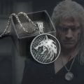 Witcher Wolf Head Witcher Pendant Necklace Accessory Necklace with Wild Hunt 3 Figure TV Necklace. 