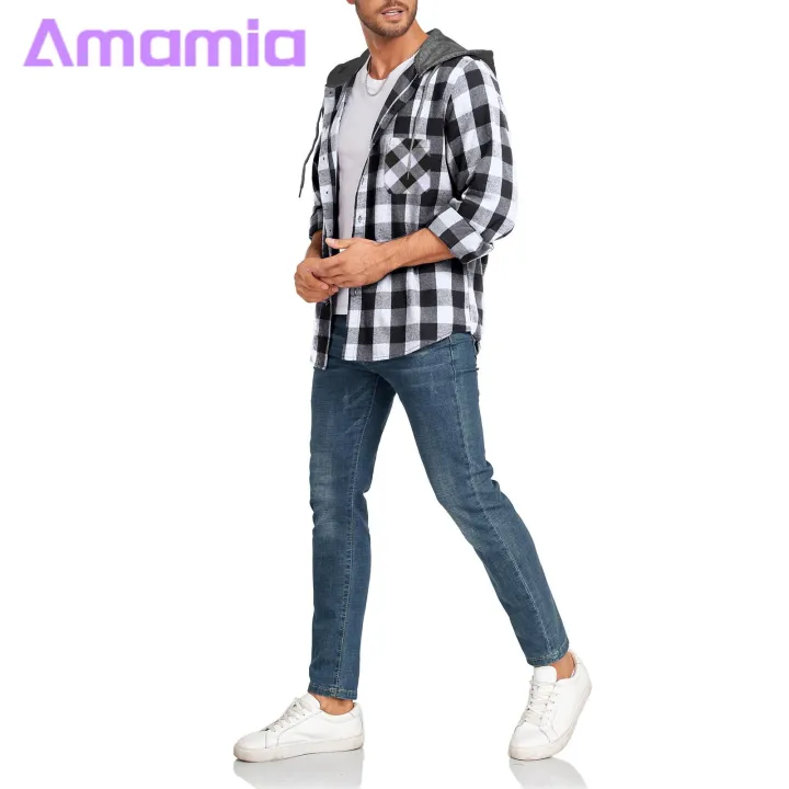 Men%20Flannel%20Shirt%20Men's%20Hooded%20Plaid%20Shirt%20Coat%20for%20Daily%20Wear%20Stylish%20Long%20Sleeve%20Drawstring%20Top%20for%20School%20Home%20Fall%20Spring%20Fashion%20Cotton%20Flannel%20Shirt%20-%20Image%205