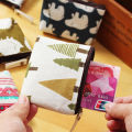 Cute Compact Change Purse Stylish Coin Carrier Case Small Zipper Change Bag Cotton Card Holder Wallet Minimalist Canvas Purse. 