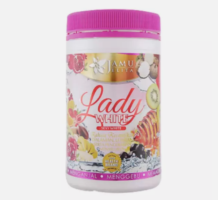 Lady White Jamu Jelita Drink Powder Elegance Booster for Women 400g