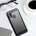 Leweisi Carbon Fiber Bumper Phone Case For Samsung Galaxy M31 / M31 Prime / F41 / M21S Back Cover Coque Shockproof Protective. 