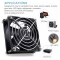 80x80x25mm Dc 5v 12v 24v Brushless Cooling Fan 2-Pin High Performance Strong Quiet 8025 Fan For Computer Case Amplifiers. 