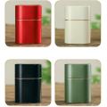 Portable Tea Can Kitchen Storage Sealed Mini Container Stainless Steel Metal Jar for Travel Use Home Kitchen Office Tea Storage. 