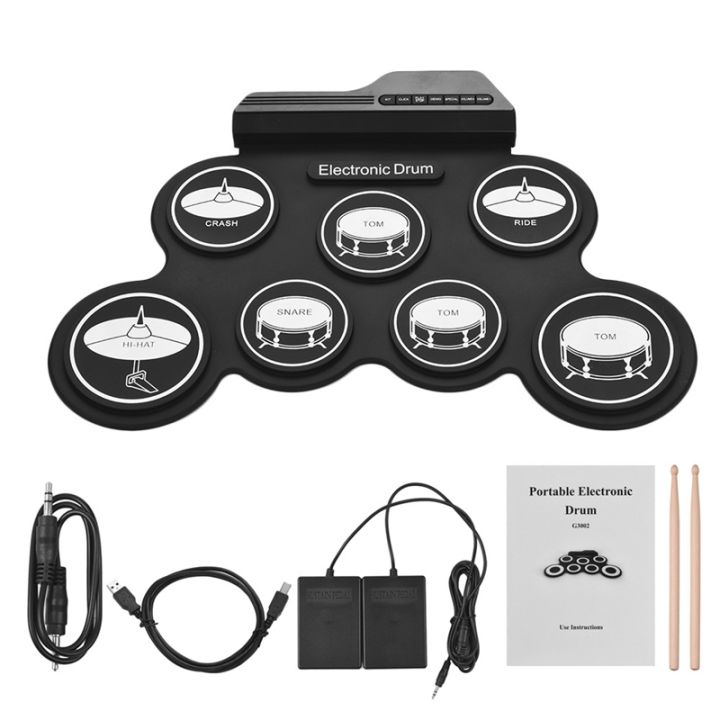 7%20Pads%20Electric%20Drum%20Set%20,Portable%20Roll%20Up%20Drum%20Practice%20Pad%20Drum%20-%20Image%206