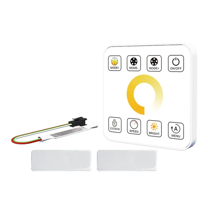 LED Strip Light Controller with 8 Key Touch Panel Wireless Controller ...