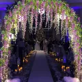 1 Piece  Vine Garland Silk Hanging Ceiling Decoration Wisteria Leaf Flower Wisteria Flower. 