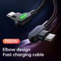 Mcdodo 60W Type C Cable For Xiaomi Huawei Samsung USBC PD 3A Fast Charging Data Sync Bend Cord Android Mobile Phone Charger Line. 