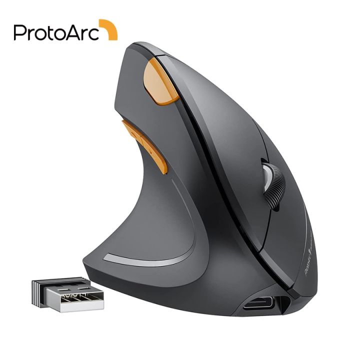ProtoArc EM13 BT Wireless Vertical Mouse for Left Hand Rechargeable 2 ...