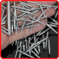 Skirting Board Wood 100PCS Double-Head Skirting Thread Seamless Nail No Trace Nails Sheep Horn Nails Durable Silver. 
