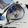 ins New Hong Kong Style Chest Bag Men's Business Shirt Trendy All-Match Casual Messenger Bag Japanese Large Capacity Sports Waist Bag for Women. 