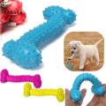 Ribbed Rubber Bone Toy for Dogs. 