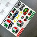 3M Reflective AGV Logo Car Motorcycle Whole SET Sticker Decals for HNJ helmet. 