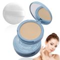 3 Colours of Make Up Charly Powder With Mirror Professional Make Up Compact Powder Makeup Cosmetics Charle Powder Natural Glow Face Powder Talc Long-lasting Full Coverage Face Makeup Setting Powder Makeup Foundation Cosmetics. 