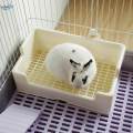 Rabbit with Drawer Corner Toilet Box for Ferret Guinea Pig Bunny. 