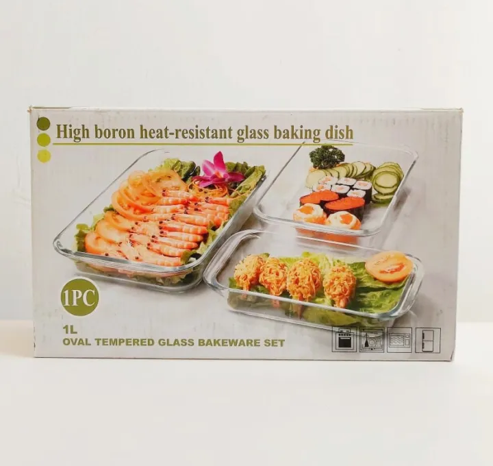 Baking%20Dish%201L%20Pyrex%20Glass%20High%20Boron%20Heat%20Resistant%20Glass%20Cake%20Plate%20Oven%20Bakeware%20Dessert%20Dish%E2%80%8B%20Kitchenware%20-%20Image%205