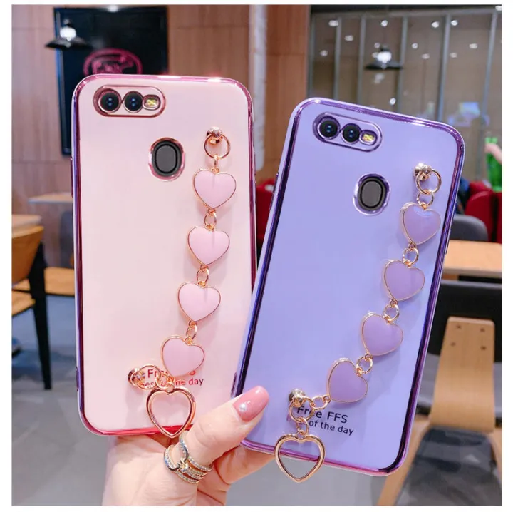For%20OPPO%20A12%20Back%20Cover%20+%20Love%20Heart%20Bracelet%20Luxury%20Glossy%20Shiny%20Plating%20Bumper%20Ladies%20Case%20Soft%20Silicone%20Protective%20Phone%20Cases%20-%20Image%208