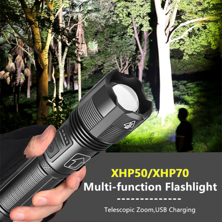 XHP50/XHP70 flashlight 5 Modes usb Zoom led torch lantern 18650 Best for Camping, Outdoor, Emergency