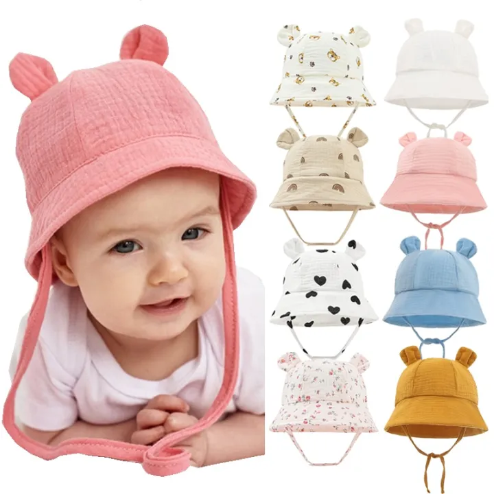 Newborn%20Baby%20Hat%20Summer%20Muslin%20Infant%20Bucket%20Hats%20for%20Girls%20Boys%20Cute%20Printed%20Fisherman%20Caps%20Toddler%20Kids%20Panama%20Sun%20Cap%203-12%20M%20-%20Image%203