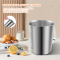 Stainless Steel Measuring Cup with Handle and Pour Lip, Metal Pitcher with Oz and ML Marking, 16OZ/500ML. 