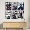 A3/A4 Size Framed wall posters Anime Manga style Naruto Madara Itachi Akatsuki wall posters wall decorations for any room. 