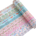 Gold Foil Flower Washi Tape Set Botanical Washi Tape Gold for Journal, Arts and DIY Crafts. 