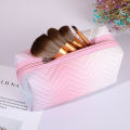 Gradient Color Makeup Bag For Women Zipper Velvet Cosmetic Bag Pouch Travel Large Female Make Up Pouch Necessaries. 