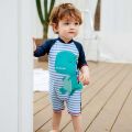 Cute Baby Swimsuit Children's Long-Sleeved One-Piece Toddler Kid Baby1-3Year-Old Cartoon Shark Dinosaur Swimming Suit. 