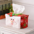 Tissue Box Cover Multi-purpose Tissue Paper Container Christmas Decorations. 