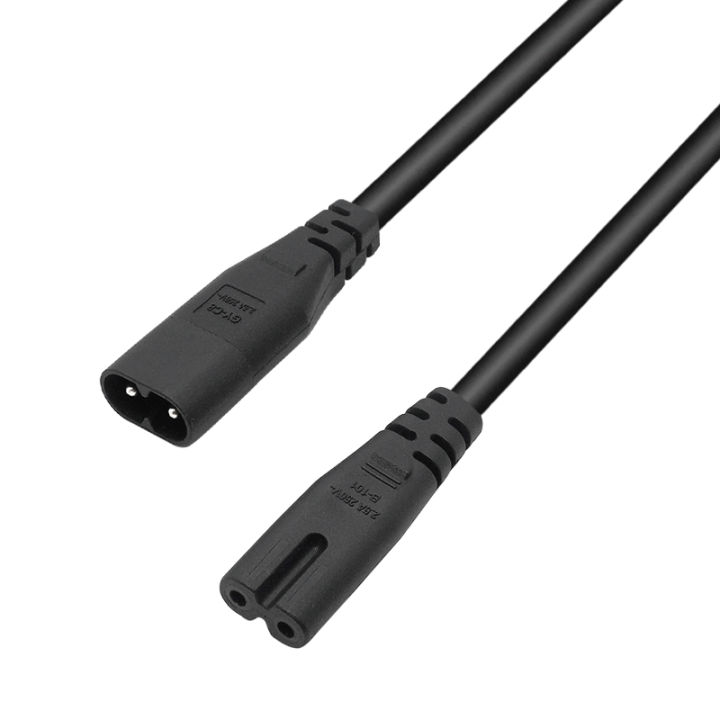 NEDIS napájecí kabel pro adaptéry/ Euro zástrčka - konektor IEC-320-C7/ přímý-přímý/ dvoulinka