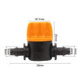 50Pcs 1/4Inch Pipe Mini Valve 4/7mm Hose Controller Barbed Adapter. 