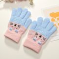 3- 10Years Old Cute Warm Kids Winter Gloves Windproof Candy Color Baby Gloves Soft Thicken Children Mittens Outdoor. 