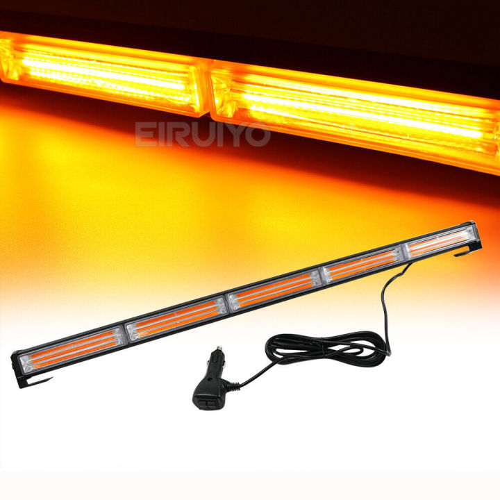 5 BAR YELLOW AMBER COB 12V 24V VIP LIGHT Construction Law Enforcement ...