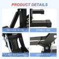 Dirt Bike Stand Motorcycle Hoist Lift Stand Center Jack Adjustable Heavy Duty 1200Lbs Capacity Repair Lifting Jack Stand Table (. 