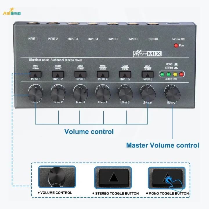 Mini%20Audio%20Mixer%20Audio%20Mixer%20for%20Club%20Guitars%20Bass%20Keyboards%20Mixer%20Recording%20-%20Image%202